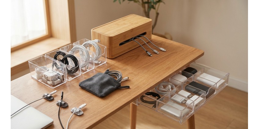Как организовать хранение кабелей и аксессуаров для гаджетов: органайзеры, лайфхаки и решения для порядка