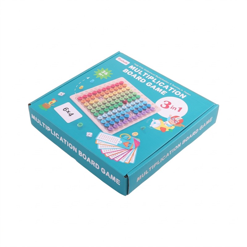 Treehole wooden educational board "3 in 1 Multiplication Table"