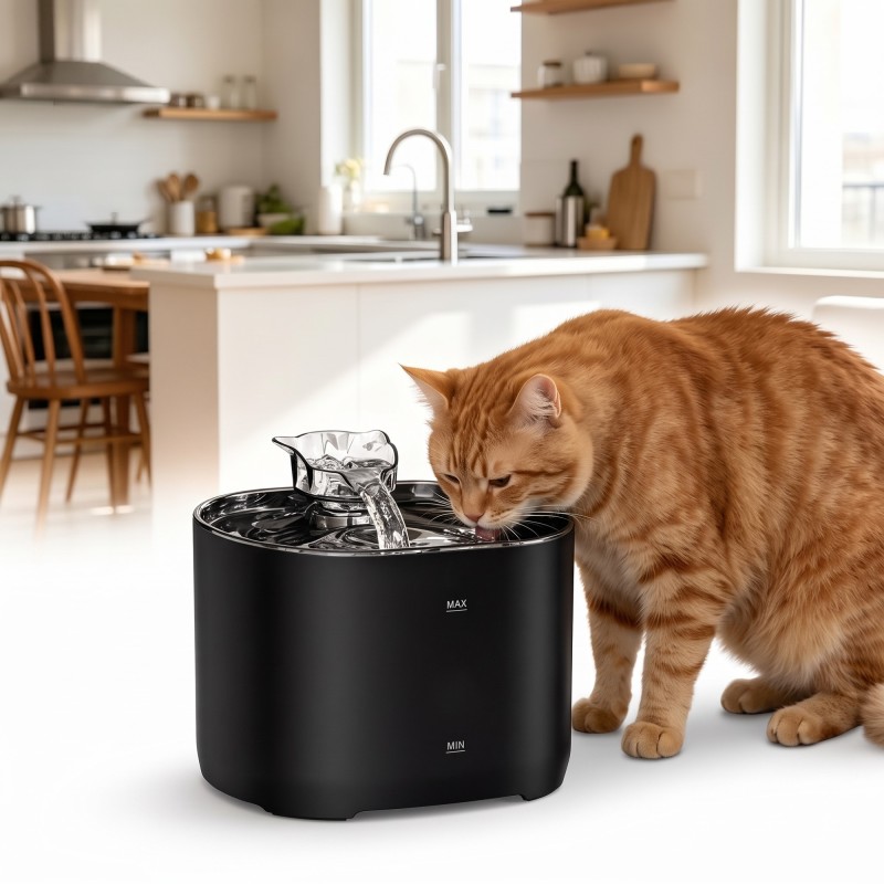 Automatic Drinking Fountain for Cats and Dogs FT666, USB, 2.2 L