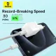 Мережевий зарядний пристрій Baseus GaN5 Fast Charger(mini) 1C 30W EU з кабелем Type-C, Moon White