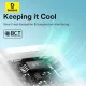 Мережевий зарядний пристрій Baseus GaN5 Fast Charger(mini) 1C 30W EU з кабелем Type-C, Moon White