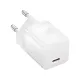 Мережевий зарядний пристрій Baseus GaN5 Fast Charger(mini) 1C 30W EU з кабелем Type-C, Moon White