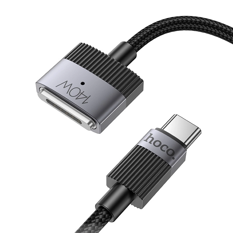 Кабель HOCO U141 Magnetic Type-C to MagSafe 3 140W, чорний Кабель HOCO U141 Magnetic Type-C to MagSafe 3 140W, чорний