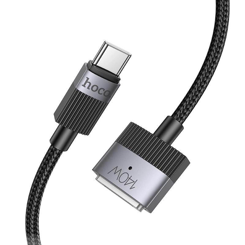 Кабель HOCO U141 Magnetic Type-C to MagSafe 3 140W, чорний Кабель HOCO U141 Magnetic Type-C to MagSafe 3 140W, чорний
