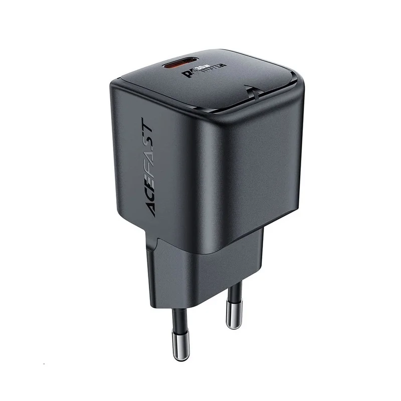 Мережевий зарядний пристрій ACEFAST A77 mini PD30W GaN USB-C Black