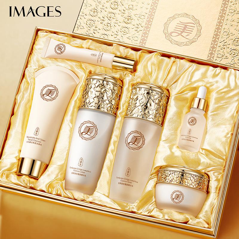 Подарунковий набір IMAGES Cordyceps Ginkgo Luxurious Essence Six Piece Set проти зморщок 6 в 1