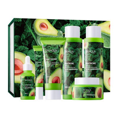 Подарочный набор с авокадо и ментолом Bioaqua Niacinome Avocado Elasticity Moisturizing 6 в 1