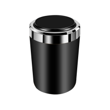 Пепельница с крышкой и подсветкой в подстаканник Черная