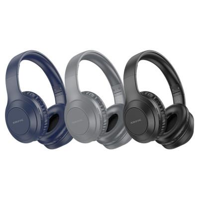 Бездротові навушники BOROFONE BO20 PLAYER BT HEADPHONES з вбудованим мікрофоном Bluetooth 5.3 + AUX Blue (BO20U)