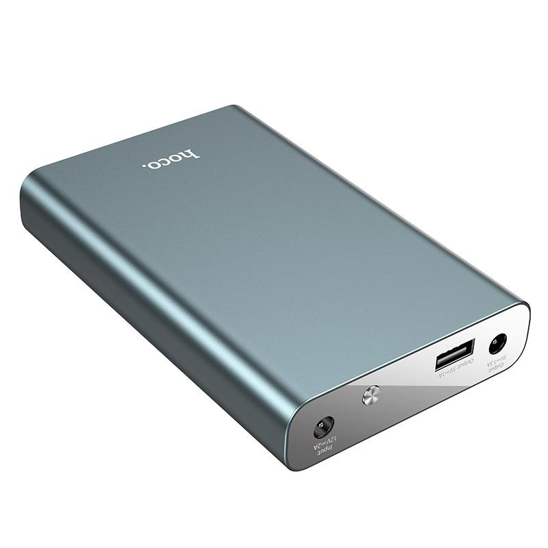 УМБ HOCO J97 UPS Multi-Function Power Bank 10000 mAh 2xDC + 1xUSB-A Metal Gray (6931474784148)