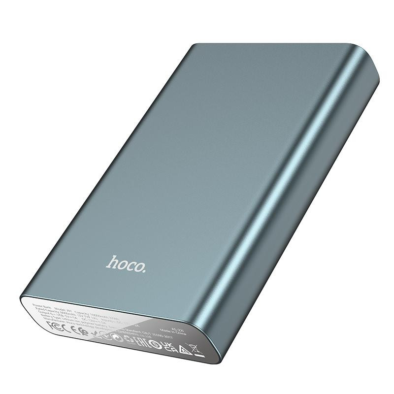 УМБ HOCO J97 UPS Multi-Function Power Bank 10000 mAh 2xDC + 1xUSB-A Metal Gray (6931474784148)