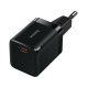 Мережевий зарядний пристрій BASEUS GAN3 Fast Charger 1C 30W EU Type-C Black  (CCGN010101)