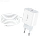 Сетевое зарядное устройство BOROFONE BA38A Plus Speedy PD 20W Charger Set + кабель Type-C to Lightning White (BA38ALW)