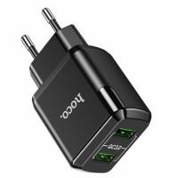 Мережевий зарядний пристрій HOCO N6 CHARMER Dual Port QC3.0 Black (6931474738950)