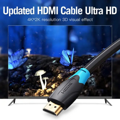 Кабель Vention HDMI – HDMI, v2.0, 4K 60Hz, 4K 30Hz, 1080P 60Hz 3 м (AACBI)