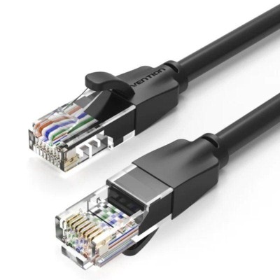 Кабель сетевой Vention Cat.6 UTP RJ45 Интернет кабель (патч-корд, Patch Cable) 15 м Black (IBEBN)