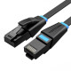 Кабель мережевий Vention Cat.6 UTP RJ45 Інтернет кабель (патч-корд, Patch Cable) 15 м Black (IBEBN)