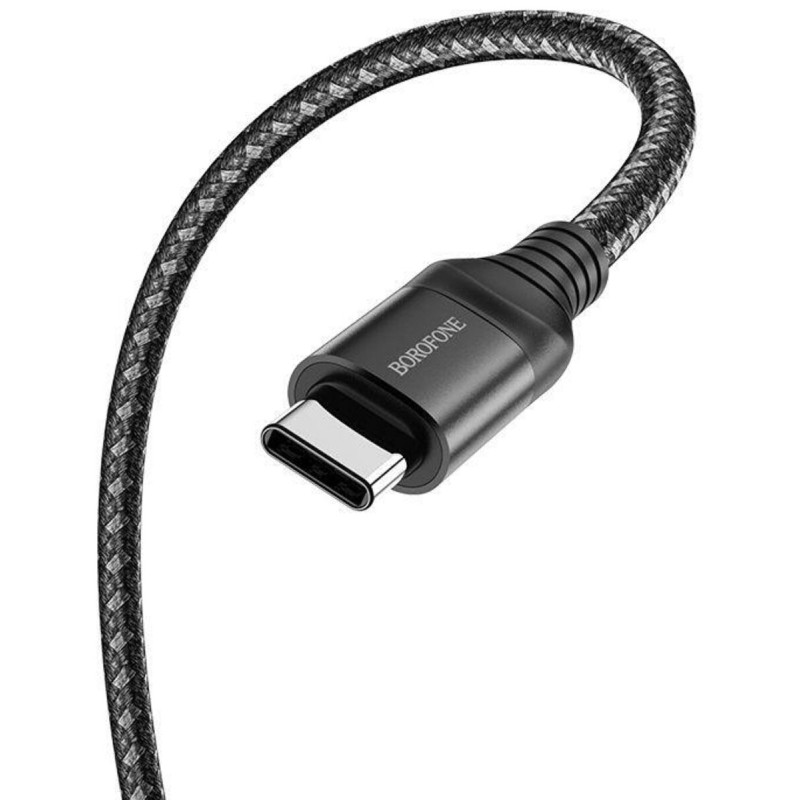 Cable Borofone BX56 Type-C to Type-C 60W 3A, Power Delivery, QuickCharge 4.0, 1.5m Black (BX56CCB)