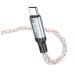 Кабель HOCO U112 Shine 60W Charging Data Cable Type-C to Type-C, 1м, 3А, Power Delivery Grey (6931474788825)