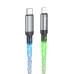 Кабель HOCO U112 Shine 20W Charging Data Cable для iPhone Type-C to Lightning, 1м, 3А, Power Delivery Grey (6931474788795)