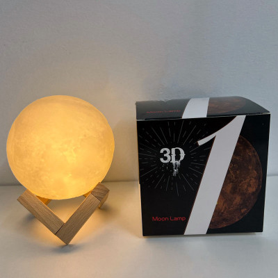 Настольный светильник 3D Moon Lamp 12 см