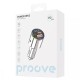 АЗП з FM-модулятором Proove FM Launcher Power Drive 30W (PD+QC3.0) Type-C+USB+AUX Silver