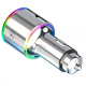 АЗП з FM-модулятором Proove FM Launcher Power Drive 30W (PD+QC3.0) Type-C+USB+AUX Silver