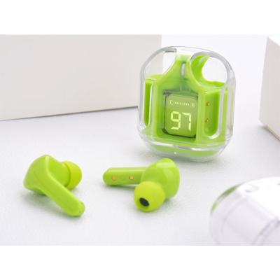 Бездротові навушники Duopuni BT30 TWS Wireless Headset, Bluetooth 5.3, 250 mAh Green