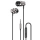 Наушники Dudao X10Pro Wired Earphone (3.5mm mini-Jack) с микрофоном Black