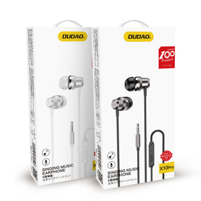 Наушники Dudao X10Pro Wired Earphone (3.5mm mini-Jack) с микрофоном Black