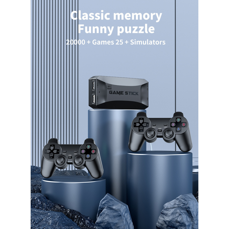 Игровая приставка Game Stick Lite M16 64Gb 4K Ultra HD 2 джойстика 20000+ игр 25+ эмуляторов