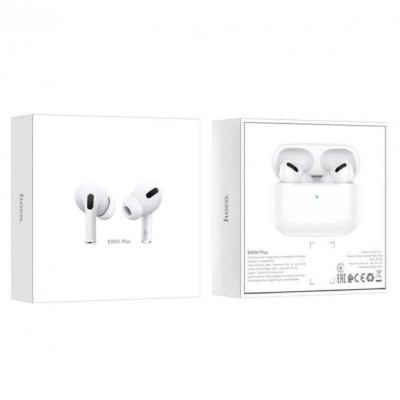 Бездротові навушники HOCO EW04 Plus True Wireless BT Headset, Bluetooth 5.0, 300 mAh, White (6931474753892)