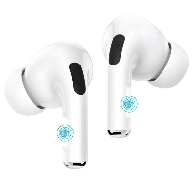 Бездротові навушники HOCO EW04 Plus True Wireless BT Headset, Bluetooth 5.0, 300 mAh, White (6931474753892)