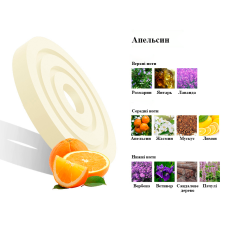 Змінний картридж до ароматизатора Левітуючі кільця для Авто Апельсин