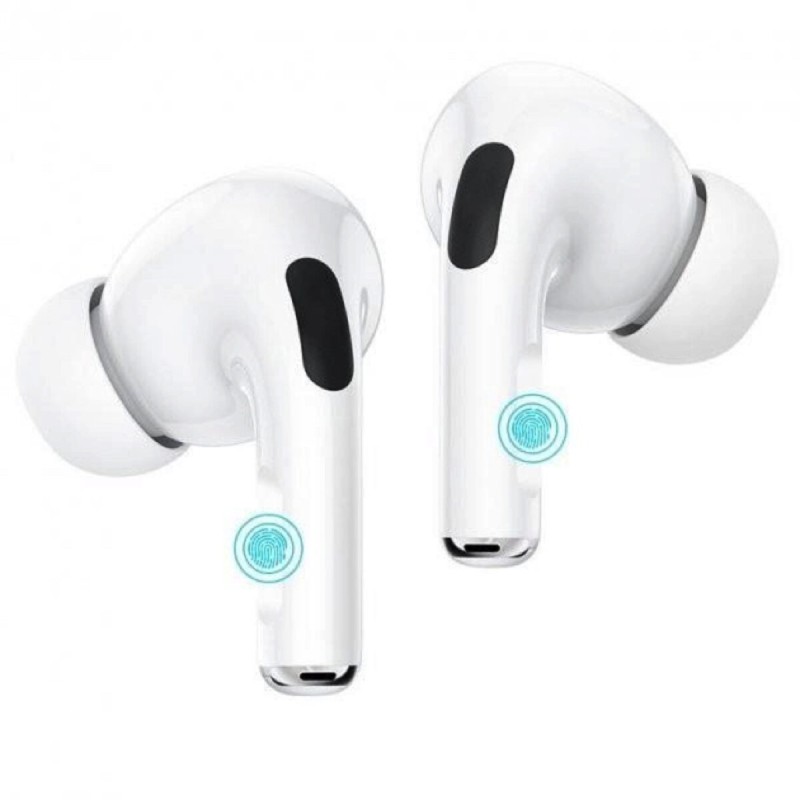 Бездротові навушники Borofone BW04 True Wireless BT Headset with Active Noise Cancelling, Bluetooth 5.1, 400 mAh, White (6931474753946)