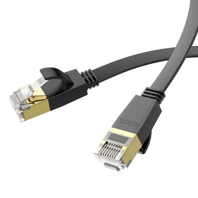 Кабель мережевий Hoco US07 Cat.6 RJ45 Екранований Інтернет кабель (патч-корд, Patch Cable) 10 м Black (6931474780713)