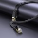 Кабель мережевий Hoco US07 Cat.6 RJ45 Екранований Інтернет кабель (патч-корд, Patch Cable) 10 м Black (6931474780713)