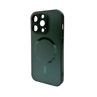 Чохол для смартфона AG Glass Matt Frame Color Magsafe with Logo для Apple iPhone 15 Pro Max Cangling Green (AGMattFrameMGiP15PMGreen)