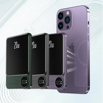 УМБ CYKE Q9 10000 mAh Purple PD 20W MagSafe Wireless Powerbank