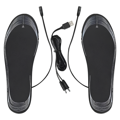 Універсальна електрична грілка устілка у взуття з USB розʼємом для повербанка USB Electric Insole NH-08 Black