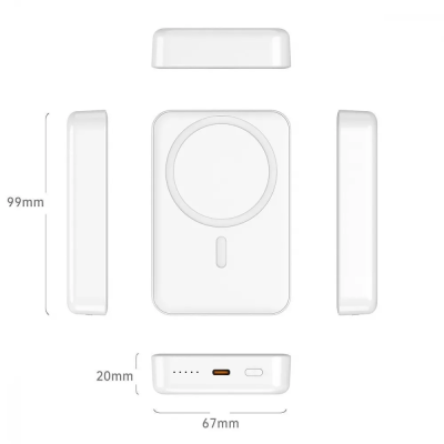 УМБ Proove Booster 20W 10000 mAh MagSafe Wireless Powerbank White (54271)