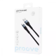 Кабель Proove Light Silicone 2.4А, USB Type-A to Type-C 1м Black (49194)