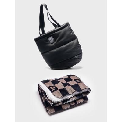 Набір Сумка + Плед Victoria's Secret Quilted Tote Bag + Plush Blanket Black