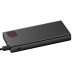 УМБ Baseus Adaman Digital Display QuickCharge PowerBank 20000mAh Type-C + 2xUSB 22.5W повербанк із швидкою зарядкою QC3.0+PD3.0 Black (PPAD000101)