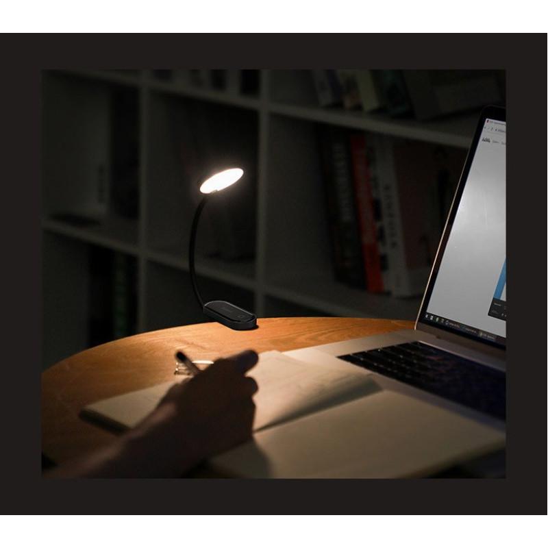 LED світильник для читання Baseus Comfort Reading Mini Clip Lamp з кліпсою 3W 4000K 350mAh Dark Gray (DGRAD-0G)