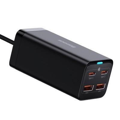 Мережевий зарядний пристрій Baseus GAN3 Pro Desktop Fast Charger 100W EU 2x USB Type-A + 2x USB Type-C PD3.0 QC4.0 AFC Black (CCGP000101)