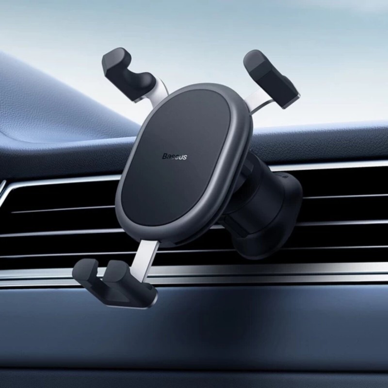 Автомобильный держатель для мобильного телефона Baseus Stable Gravitational Car Mount (Air Outlet Version) Black (SUWX000001)