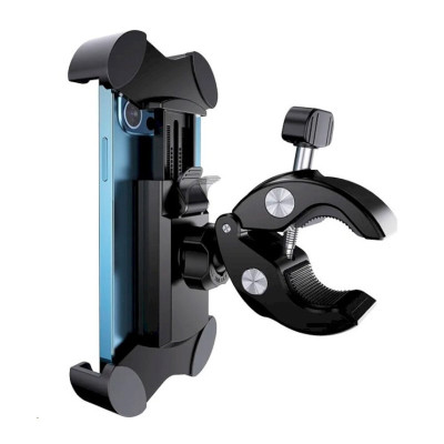 Велодержатель для мобильного телефона Usams US-ZJ064 Cycling ShockProof Phone Holder Black (ZJ064ZJ01)