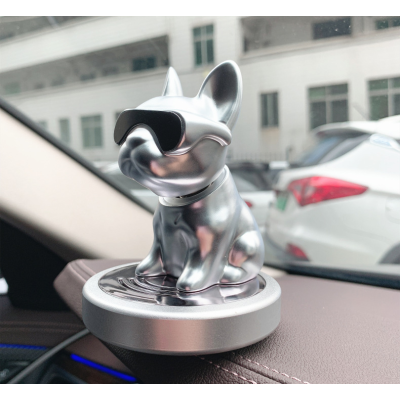 Ароматизатор в авто Chaobao Bulldog Срібний Бульдог з ароматом гарденії Silver