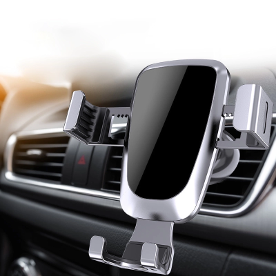 Автомобильный держатель для мобильного телефона Hurtel Gravity Smartphone Car Holder (Air Vent Version) Silver (YC08)